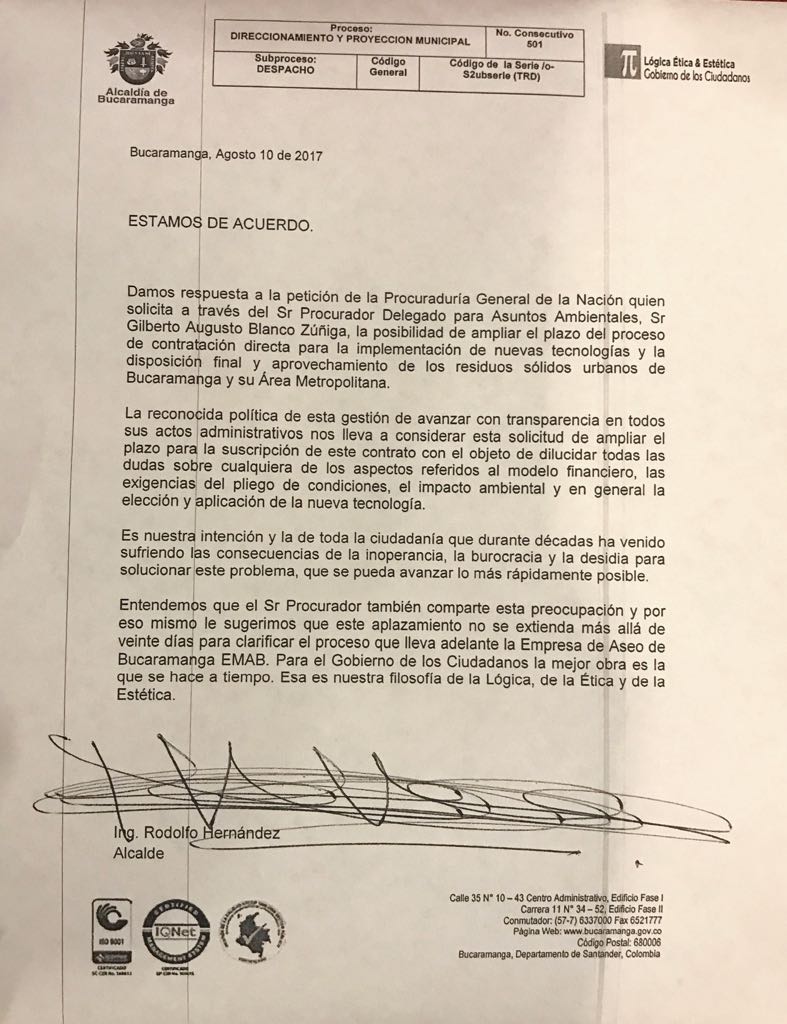 Se amplía el plazo de la suscripción del contrato para aplicación de nuevas tecnologías en el Carrasco.