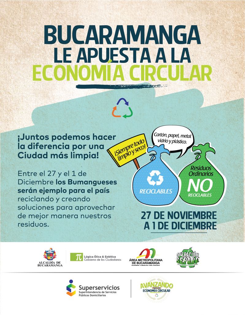 Próximamente: FORO NACIONAL ECONOMÍA CIRCULAR: AVANCES Y RETOS BUCARAMANGA