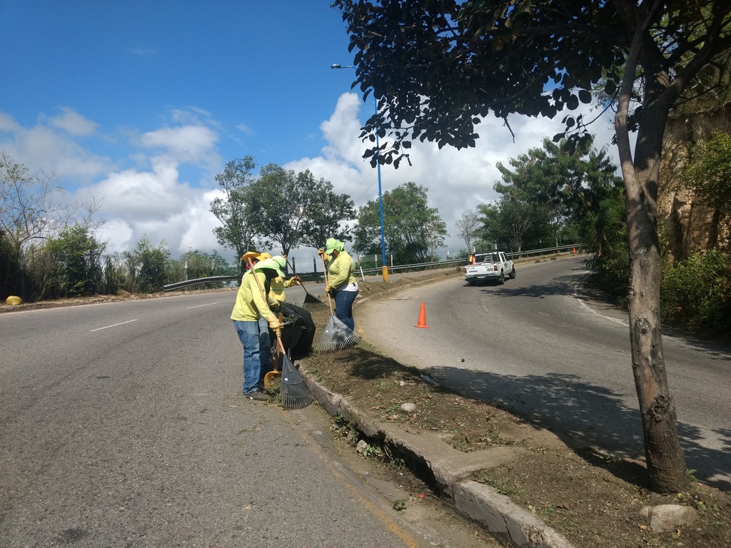 Mantenimiento de separadores viales hacen parte del mejoramiento visible de la ciudad.