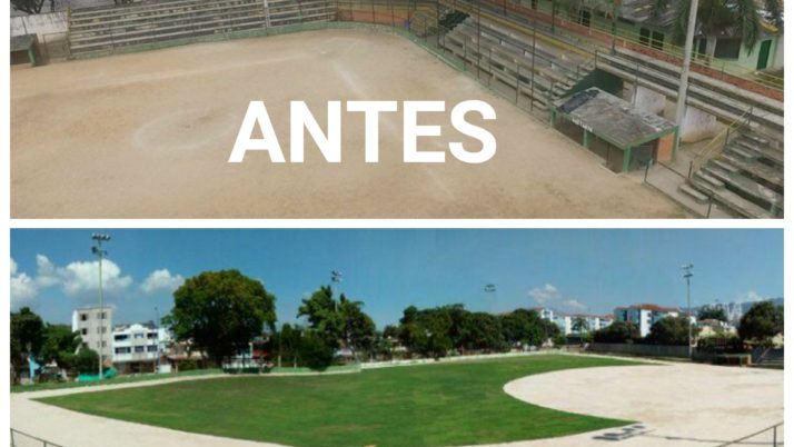 Los escenarios deportivos “se unen” al color verde del prado japonés.